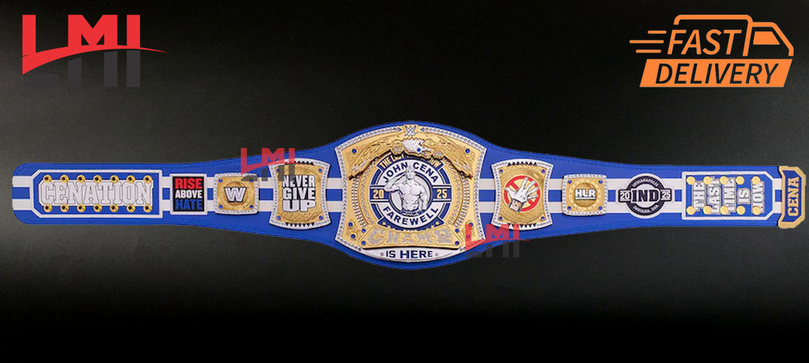 John Cena Farewell Tour 2025 Indianapolis Spinner Championship Belt Wrestling 2mm Brass