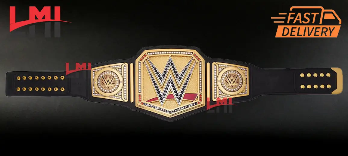 Undisputed Championship Belt Wrestling Replica Belt 10mm Diecast LMI Championship Belts