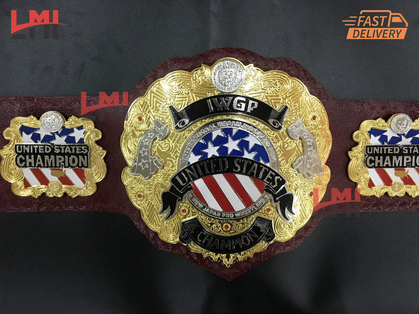 IWGP Version US World Heavyweight Championship Belt Wrestling 2mm Brass