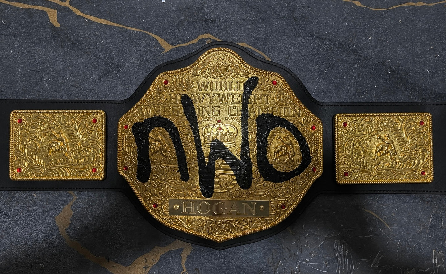 Custom pack of 2 The new age outlaws and nwo Championship Belt Wrestling LMI Championship Belts