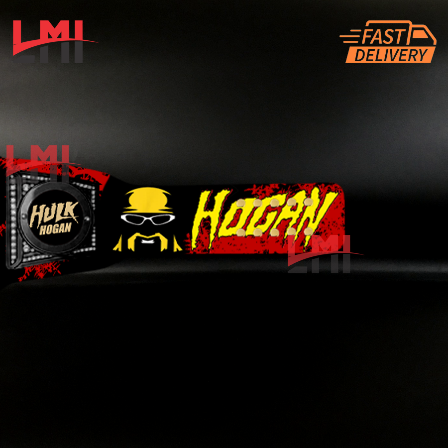 Custom tribute to Hulk Hogan Universal Championship Belt Title Wrestling Belt 2mm Brass LMI Championship Belts