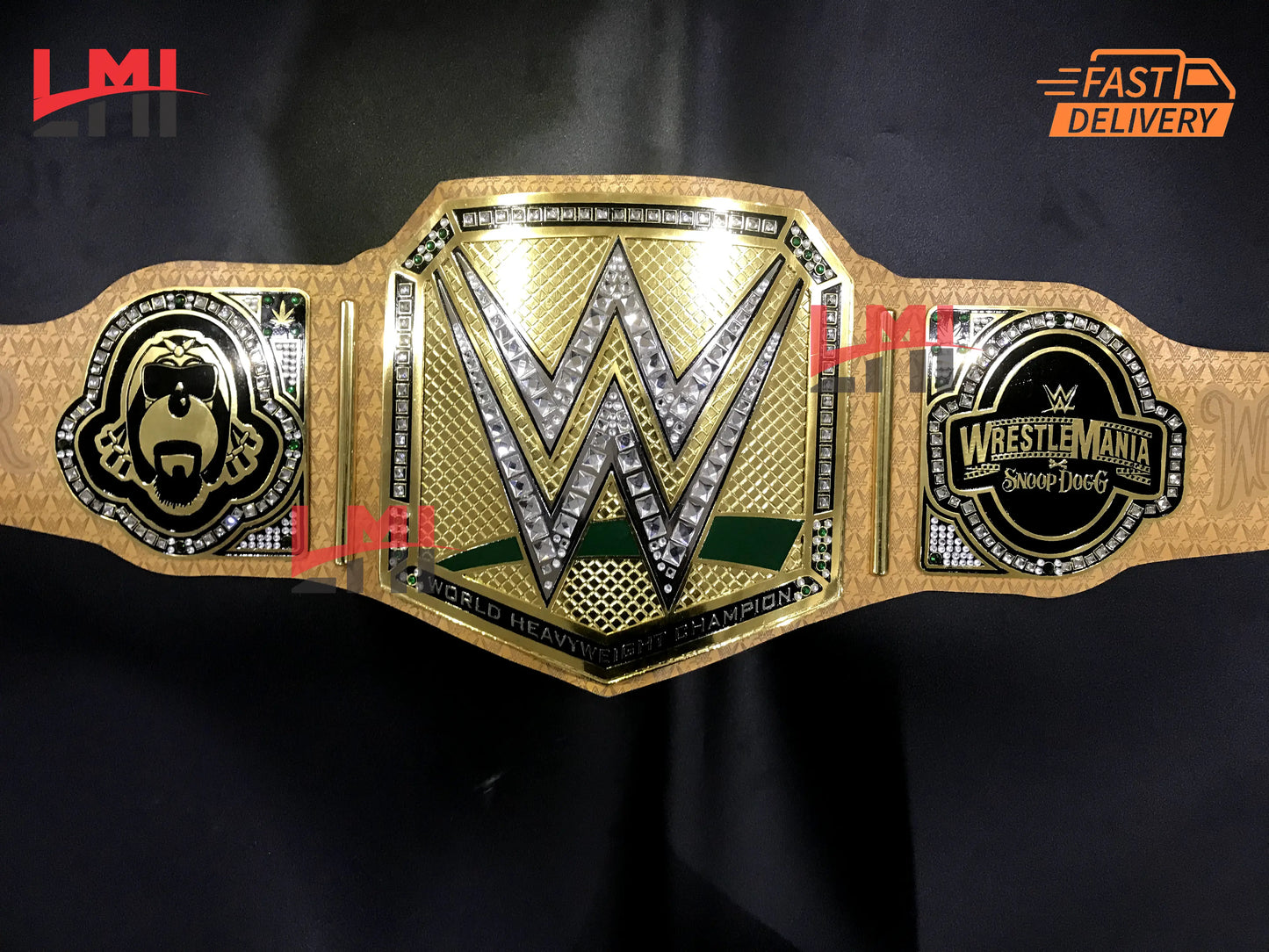 Snoop Dogg Wrestle Mania 39 Universal Championship Belt Dual Plate 2mm Brass - LMI Championship Belts