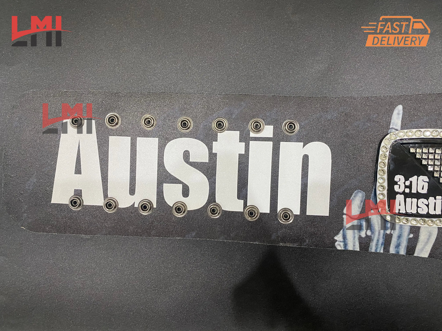 Custom Smoking Skull Spinner Replica Championship Belt Wrestling 2mm Brass - LMI Championship Belts