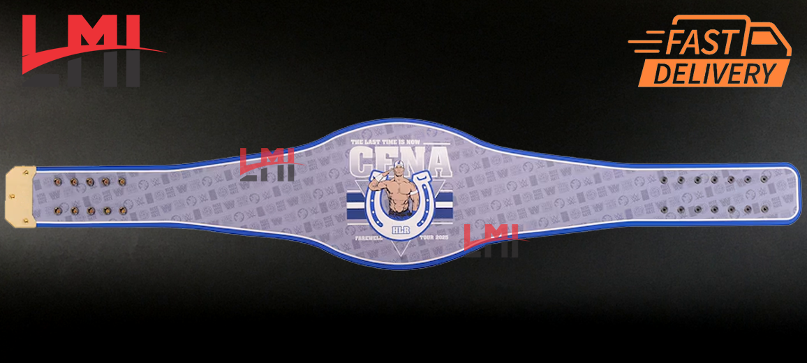 John Cena Farewell Tour 2025 Indianapolis Spinner Championship Belt Wrestling 2mm Brass LMI Championship Belts
