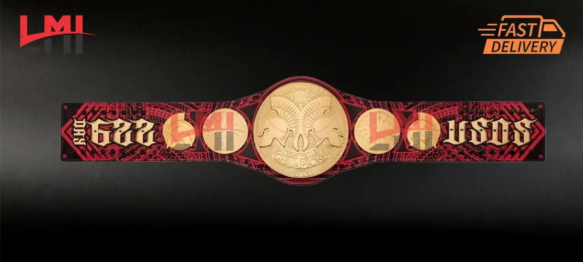 WWE Usos Signature Series Tag Team Championship Belt 2mm Brass