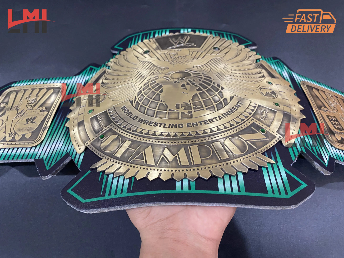 Triple H 30 Years The Game Big Eagle Championship Belt Wrestling Belt 2mm Brass - LMI Championship Belts
