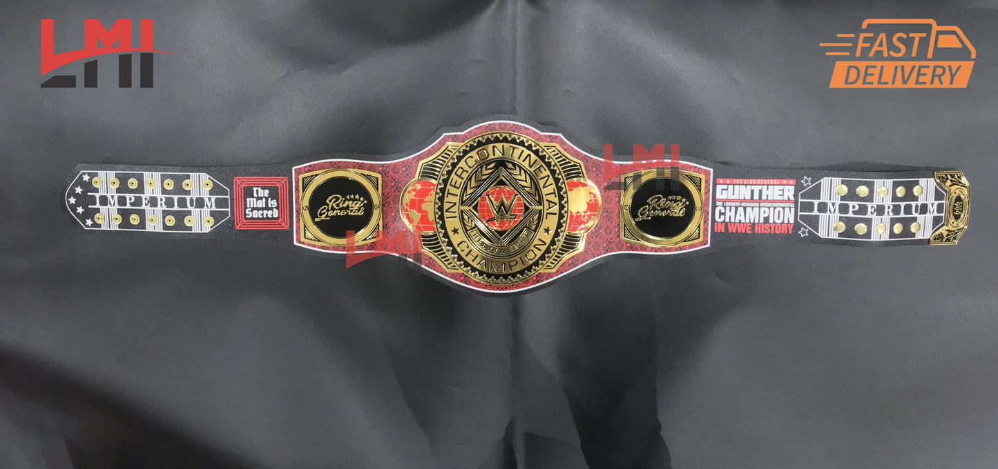 Gunther 666 Days Signature Series Championship Title Belt 4mm Brass - LMI Championship Belts