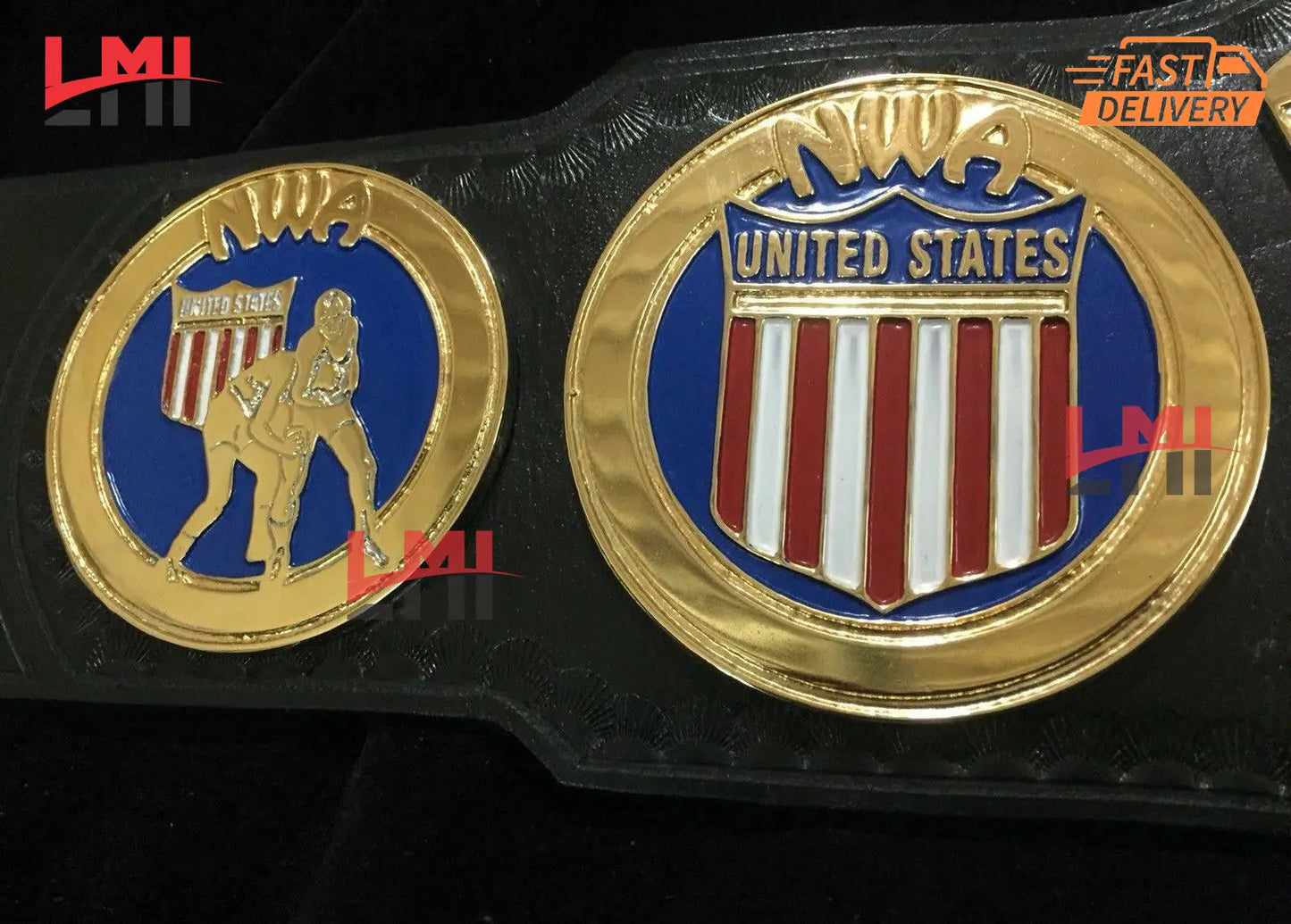 NWA United States Heavyweight Wrestling Championship Title Belt 2mm LMI Championship Belts