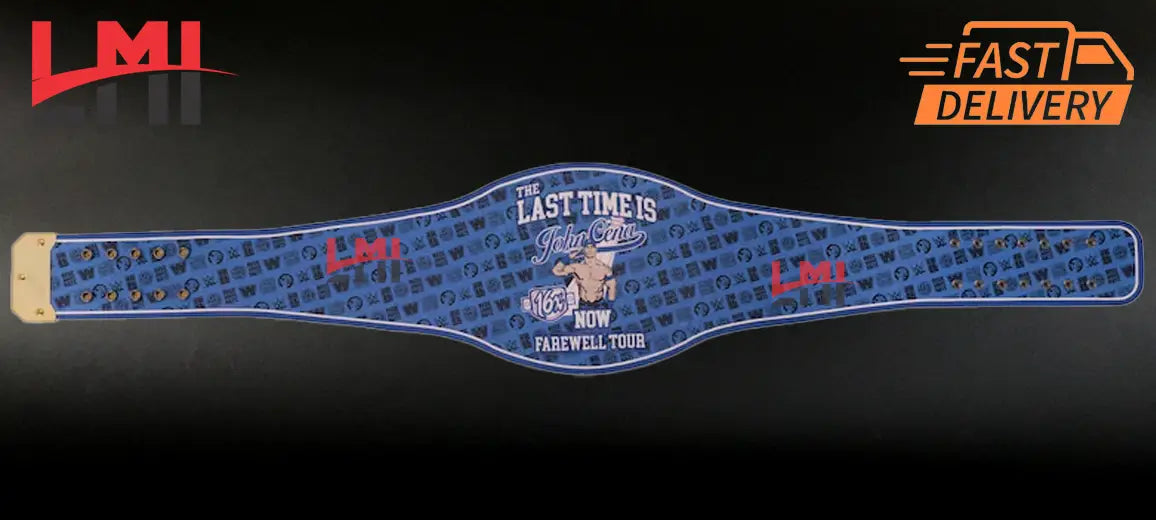 John Cena Farewell Tour 2025 Los Angeles Spinner Championship Belt Replica Wrestling 2mm Brass LMI Championship Belts