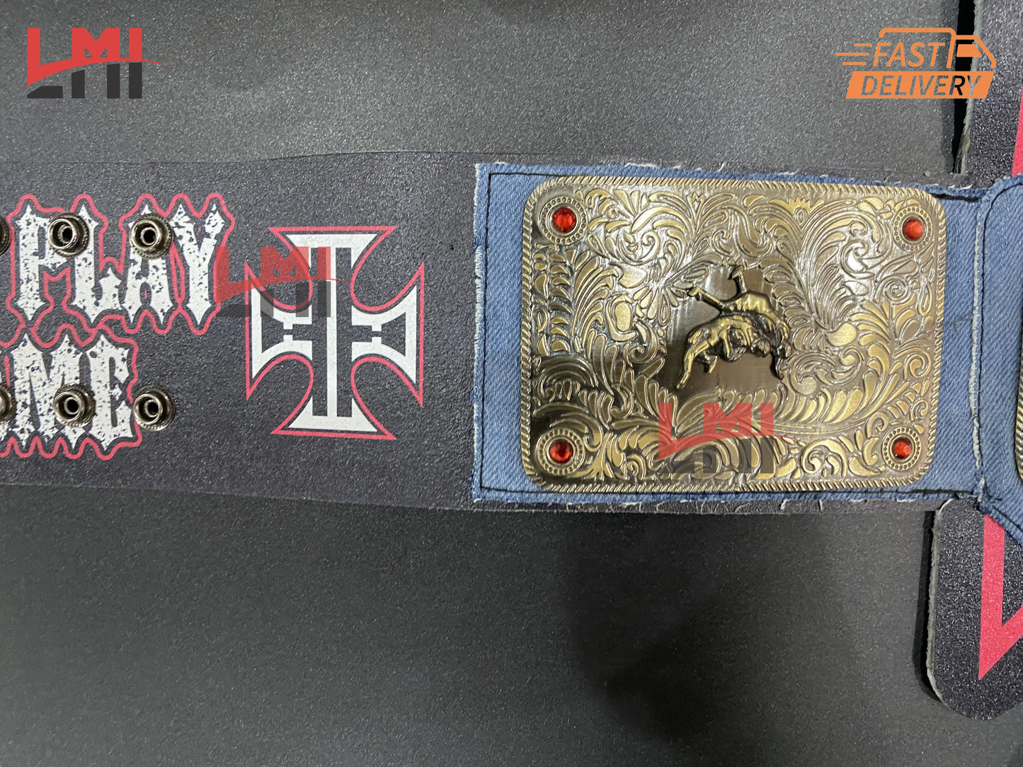 Triple H 30 Years Revolution Big Gold Championship Belt Wrestling Belt 2mm Brass - LMI Championship Belts