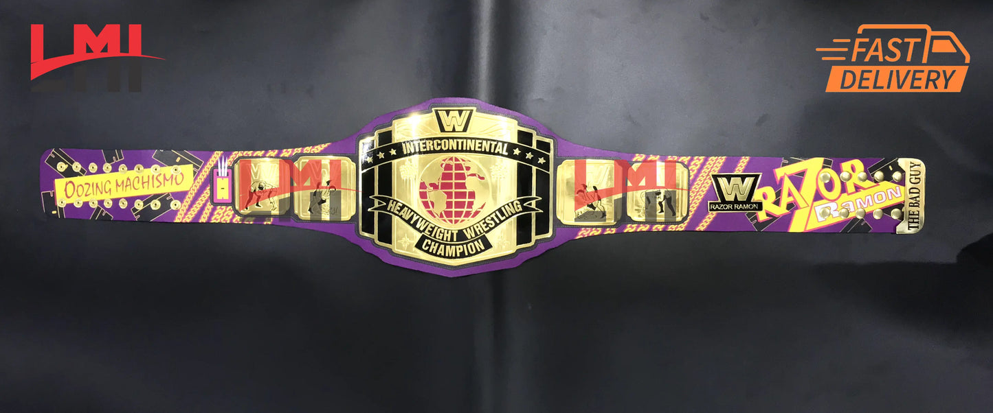 Razor Ramon Signature Series Intercontinental Championship Belt - LMI Championship Belts