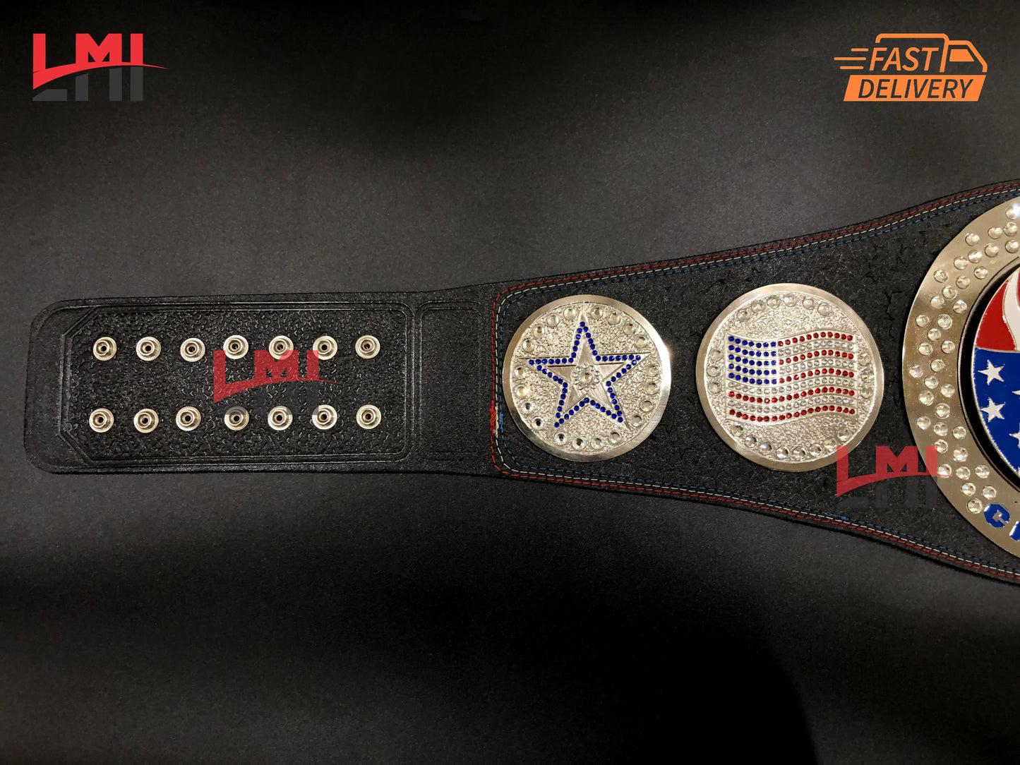 United States Spinner World Heavyweight Championship Belt - LMI Championship Belts