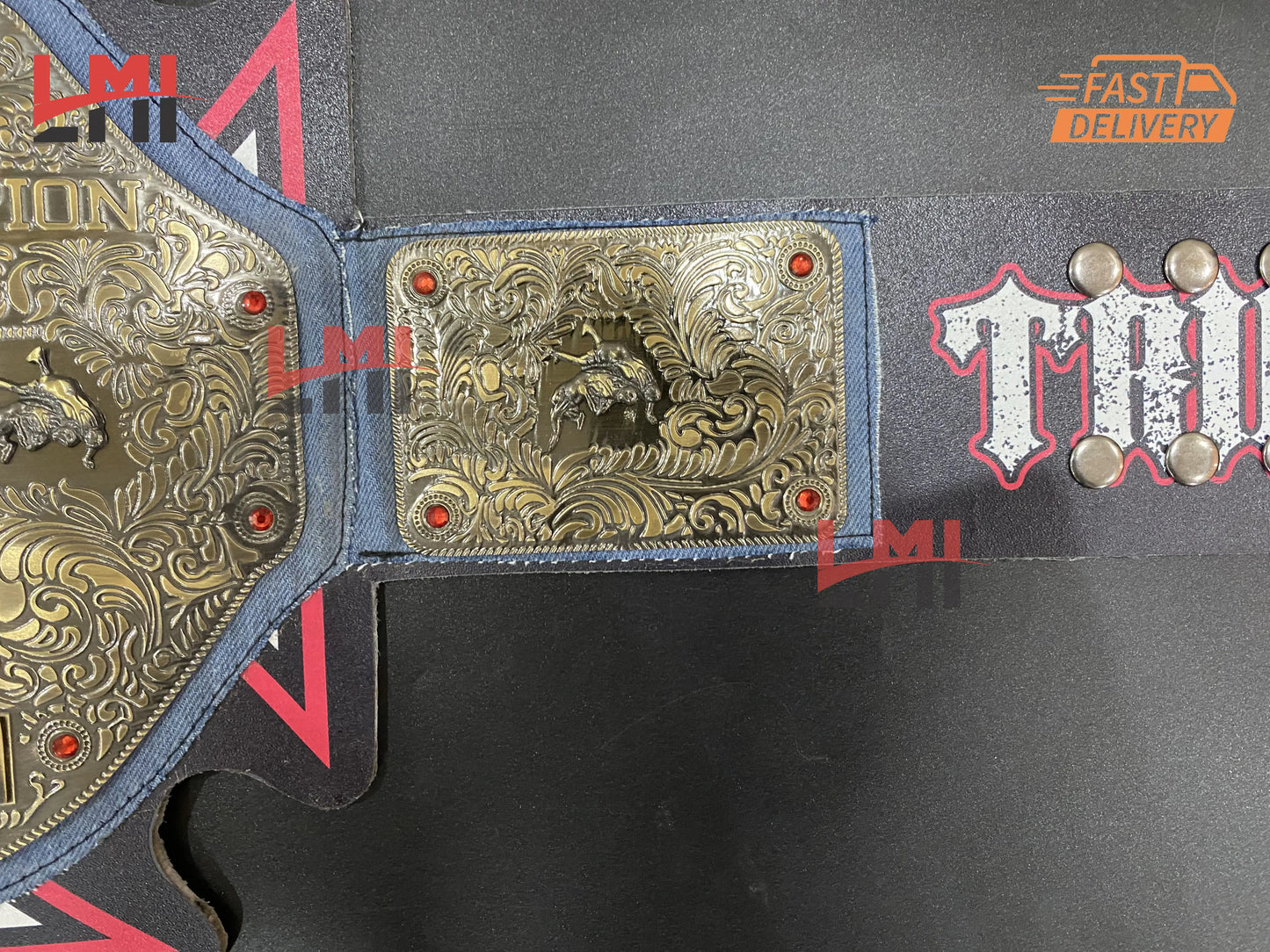 Triple H 30 Years Revolution Big Gold Championship Belt Wrestling Belt 2mm Brass - LMI Championship Belts