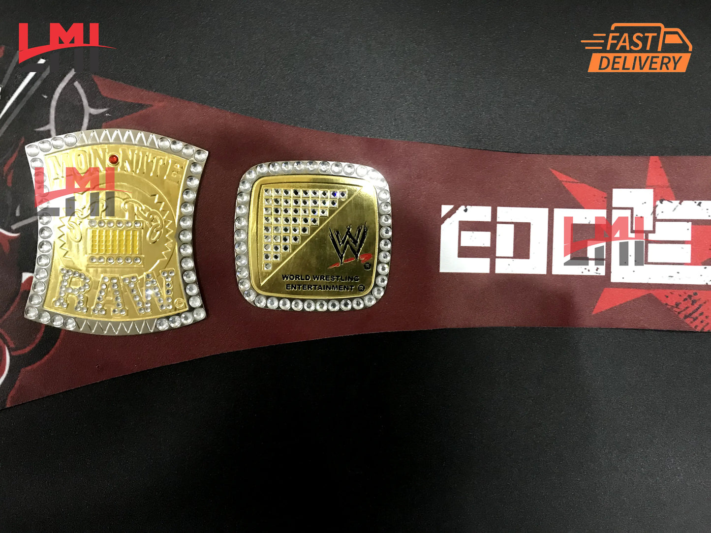Edge Rated R Spinner World Heavyweight Championship Belt Wrestling Title Replica Belt - LMI Championship Belts
