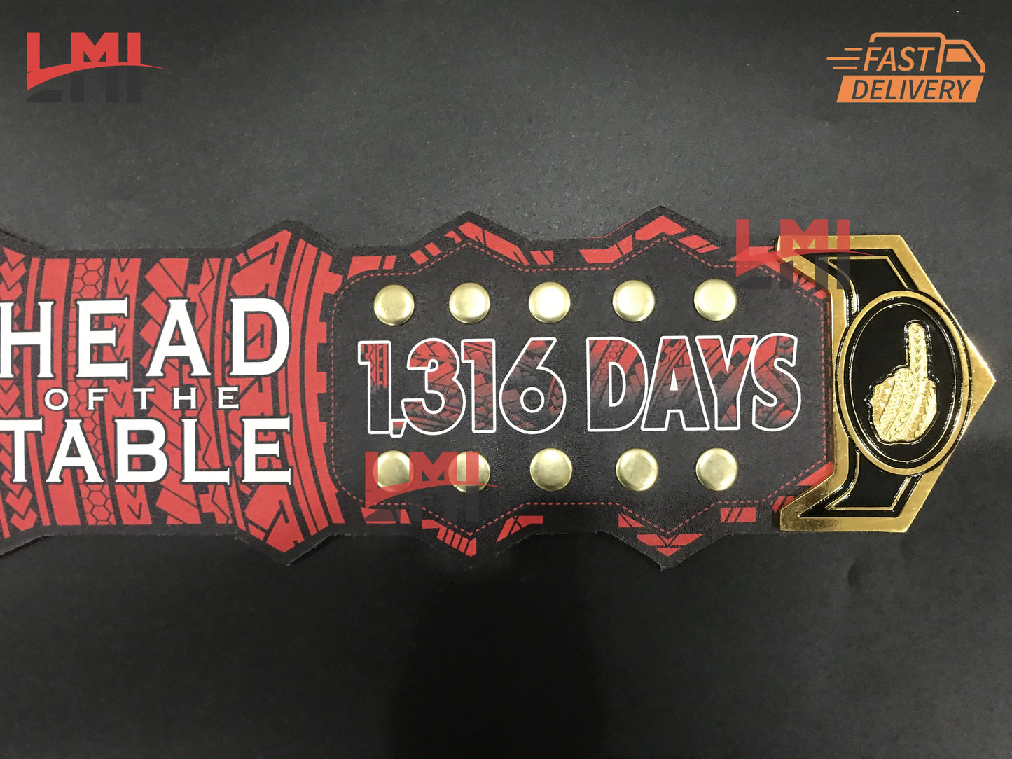 Roman Reigns 1,316 Days Signature Universal World Heavyweight Replica Championship Belt 6mm Diecast - LMI Championship Belts