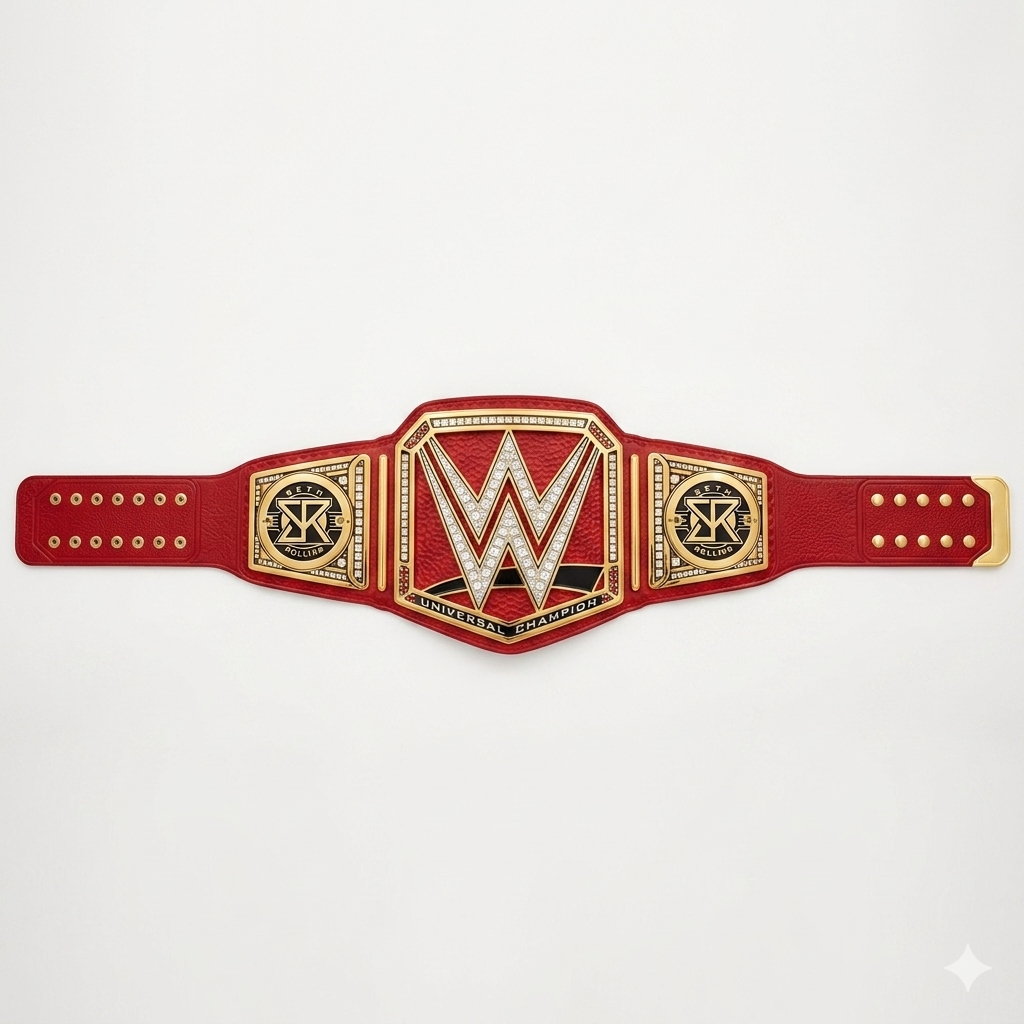 WWE Red Universal Seth Rollins Side Plates World Heavyweight Replica Championship Belt (Copy) LMI Championship Belts