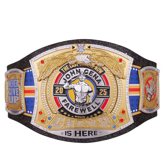 John Cena Farewell Tour 2025 Las Vegas Spinner Championship Replica Title Belt 2mm Brass 