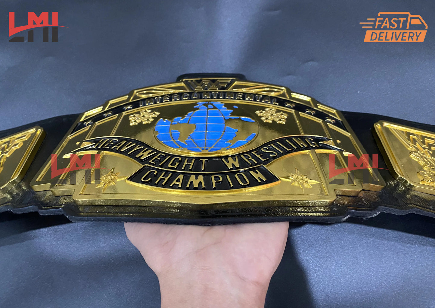 CNC Intercontinental Championship Belt Wrestling Title Belt 6MM - LMI Championship Belts