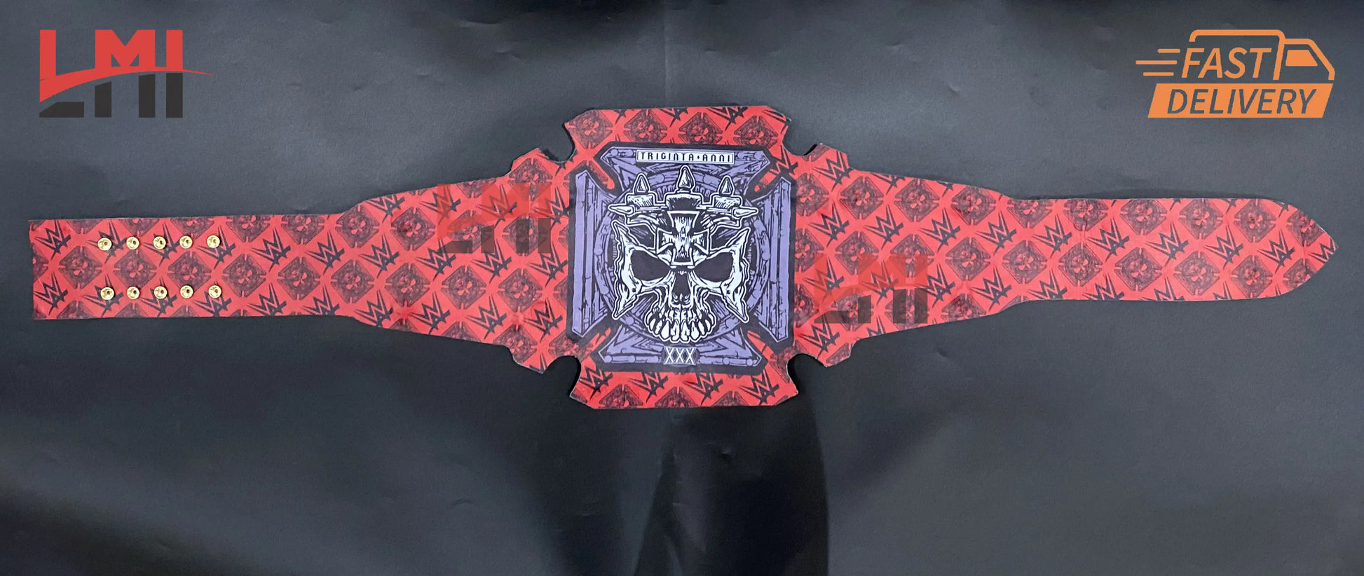 Triple H 30 Years The Authority Universal Championship Belt Wrestling Belt 6mm Diecast - LMI Championship Belts