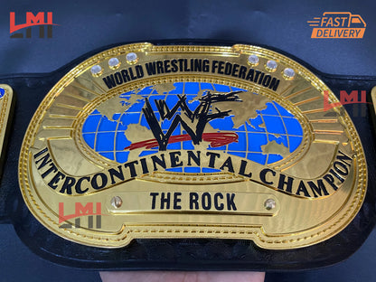 WWF CNC Oval Intercontinental Championship Belt Wrestling Title Belt 6MM