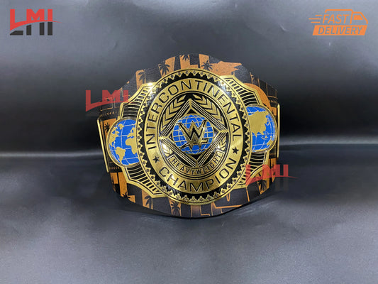 Custom Jey Uso Yeet Intercontinental Championship Belt Replica Wrestling Belt 2mm Brass