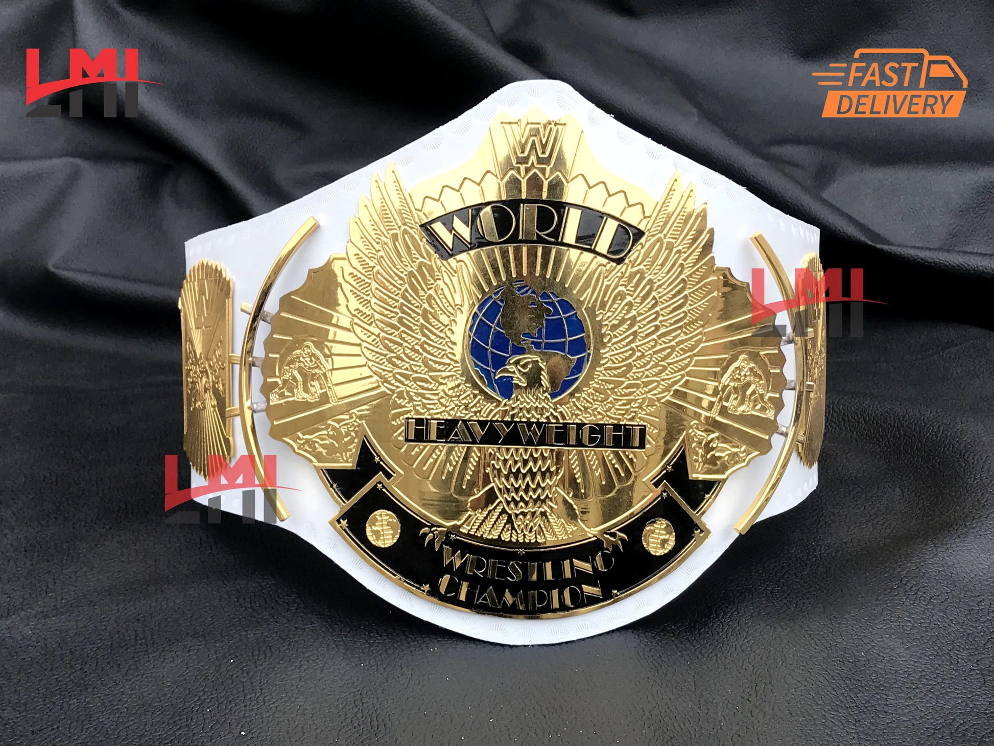 WWE White Winged Eagle Replica Championship Belt Wrestling Replica Belt 2mm LMI Championship Belts