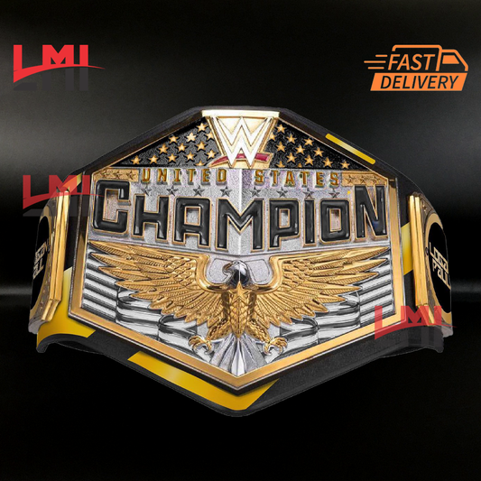 Logan Paul Signature United States Championship Belt Replica Wrestling Belt 4mm Diecast