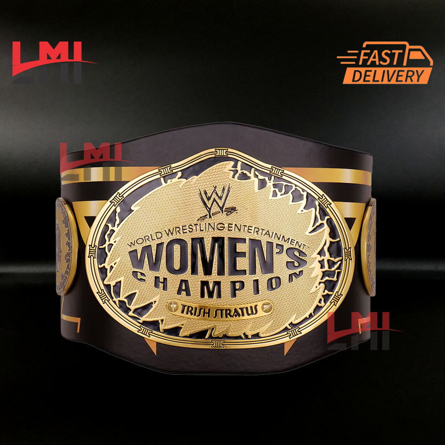 Custom Trish Stratus Signature Series Women's Championship Belt Wrestling 2mm Brass LMI Championship Belts