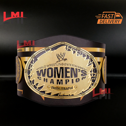 Custom Trish Stratus Signature Series Women's Championship Belt Wrestling 2mm Brass LMI Championship Belts