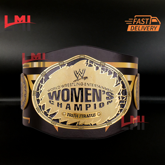 Custom Trish Stratus Signature Series Women's Championship Belt Wrestling 2mm Brass