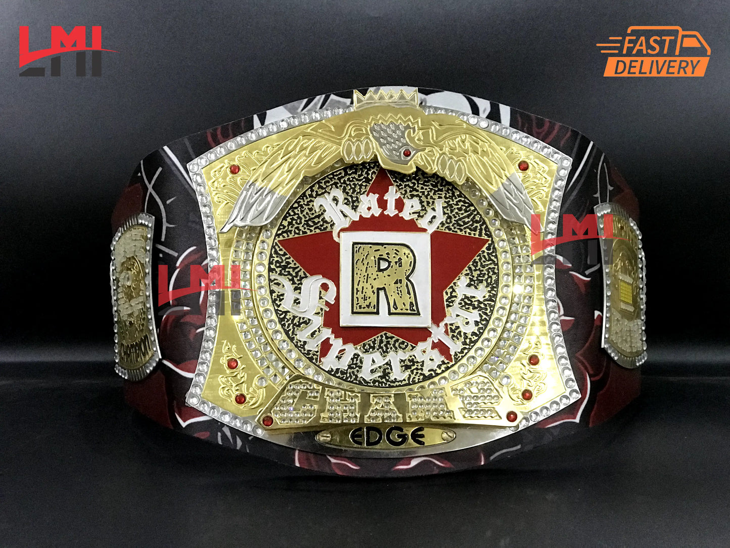 Edge Rated R Spinner World Heavyweight Championship Belt Wrestling Title Replica Belt