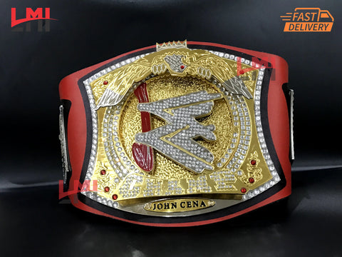 WWE John Cena Spinner World Heavyweight Championship Belt 2mm Brass - LMI Championship Belts