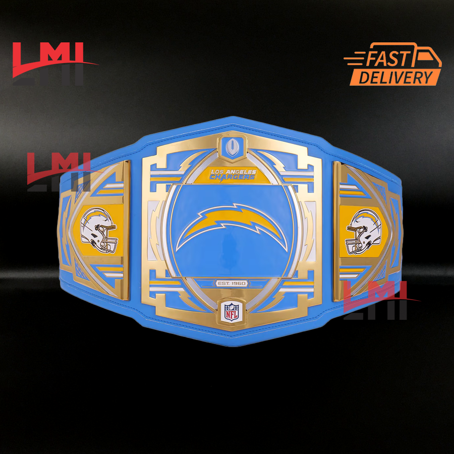 Los Angeles Chargers WWE Legacy NFL Title Belts Championship Belt 2mm Brass