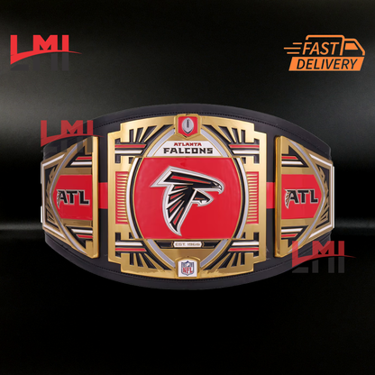 Atlanta Falcons WWE Legacy NFL Title Belts Championship Belt 2mm Brass