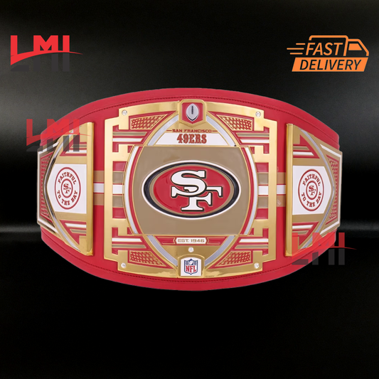 San Francisco 49ers WWE Legacy NFL Title Belts Championship Belt 2mm Brass 