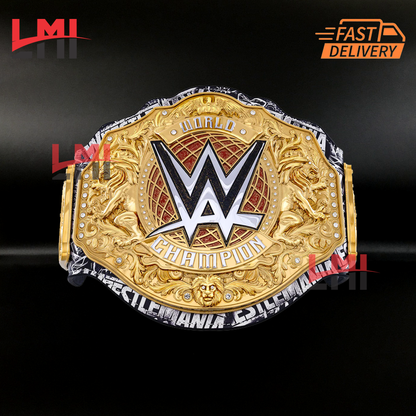 CM Punk Vs Roman Reigns Wrestlemania 42 World Heavyweight Championship Belt Wrestling Title Belt LMI Championship Belts