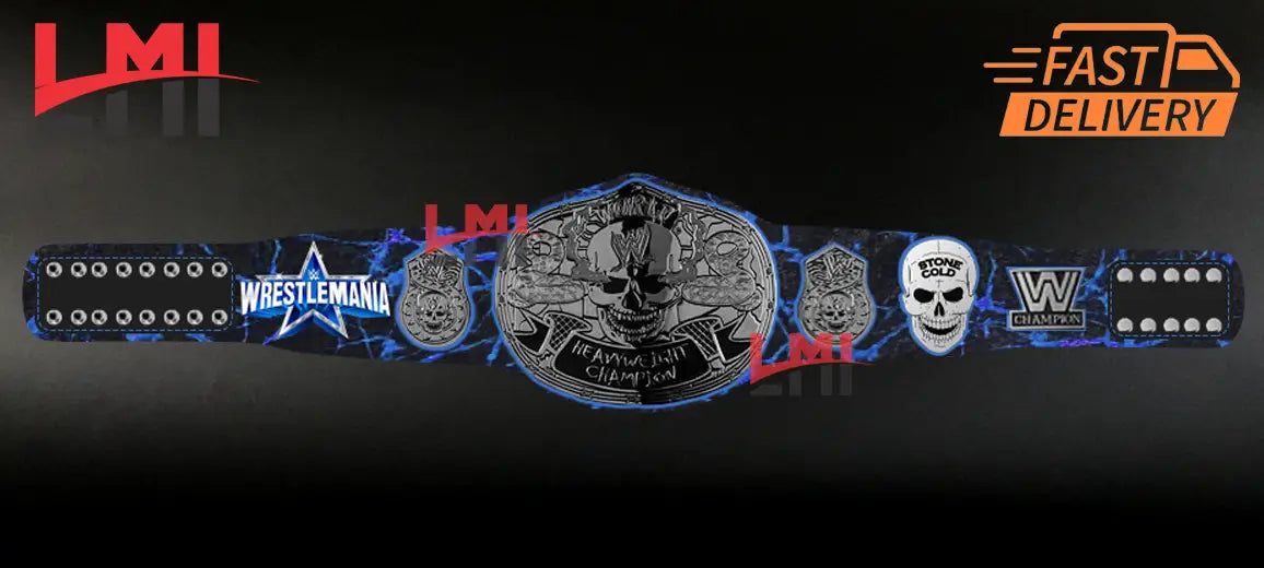 Custom Smoking Skull Limited Edition Replica Championship Belt Wrestling 2mm Brass