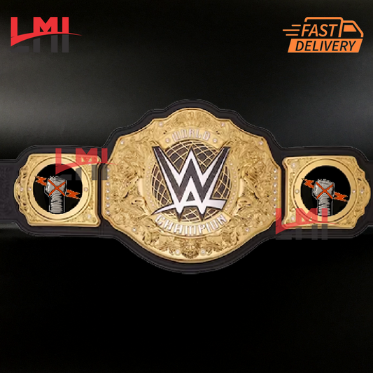 CM Punk New Side Plates World Heavyweight Championship Belt Wrestling Title 6mm Diecast