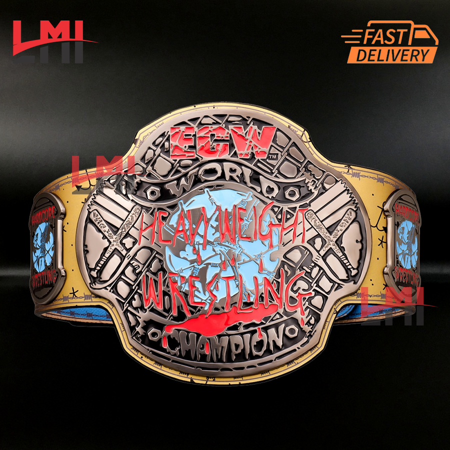CM Punk Signature Series ECW Hardcore WWE Championship Belt Wrestling Title LMI Championship Belts