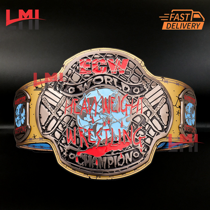 CM Punk Signature Series ECW Hardcore WWE Championship Belt Wrestling Title LMI Championship Belts