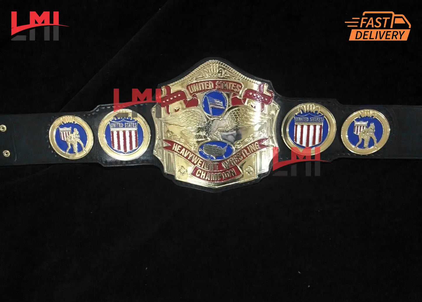 NWA United States Heavyweight Wrestling Championship Title Belt 2mm - LMI Championship Belts