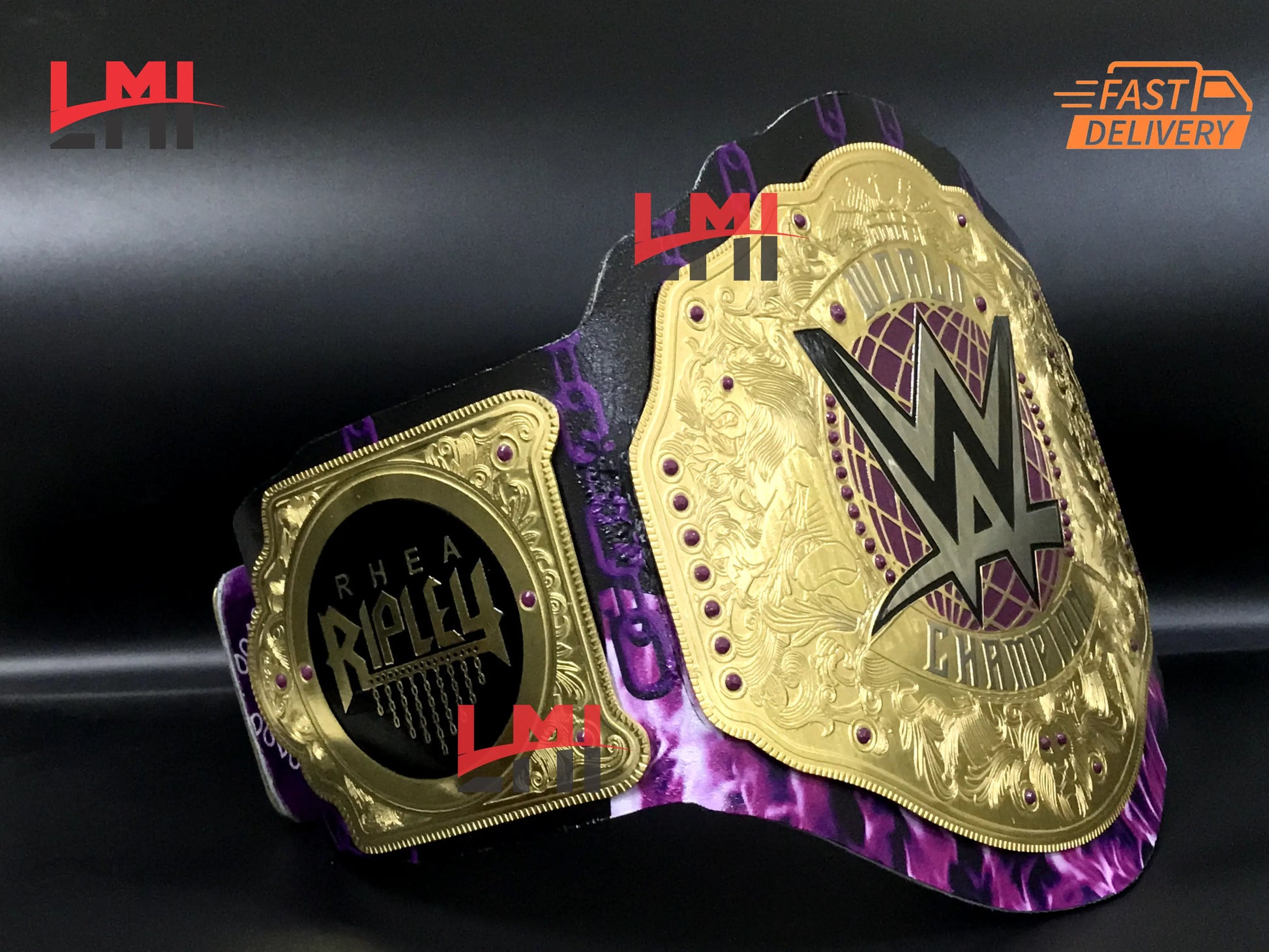 Rhea Ripley Custom Women's World Heavyweight Championship Belt 2mm Brass 