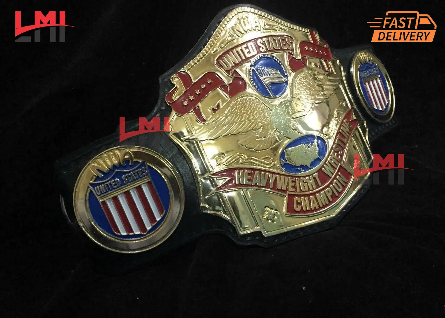 NWA United States Heavyweight Wrestling Championship Title Belt 2mm - LMI Championship Belts