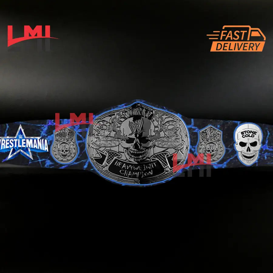 Custom Smoking Skull Limited Edition Replica Championship Belt Wrestling 2mm Brass