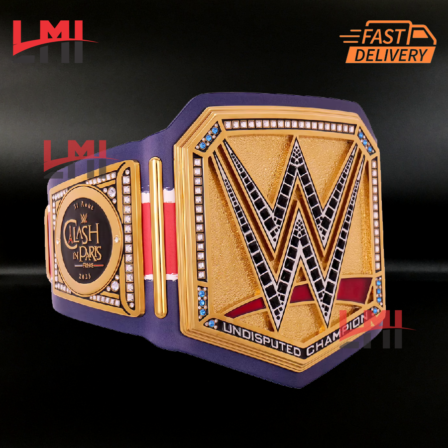 Clash In Paris 2025 Universal WWE Championship Belt Wrestling Title 10MM Diecast 