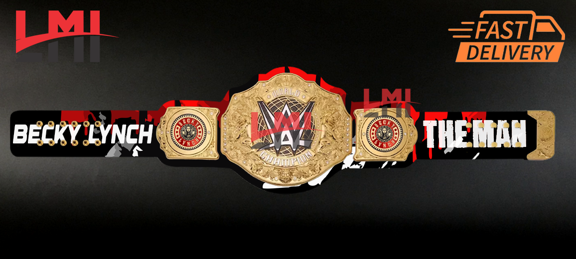 Becky Lynch Custom World Heavyweight Replica Championship Belt 6mm Diecast 