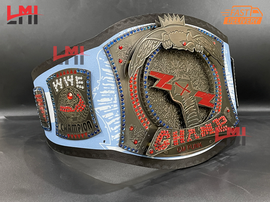 CM Punk 434-Day Record Spinner Signature Series Championship Belt Replica Wrestling 2mm Brass LMI Championship Belts
