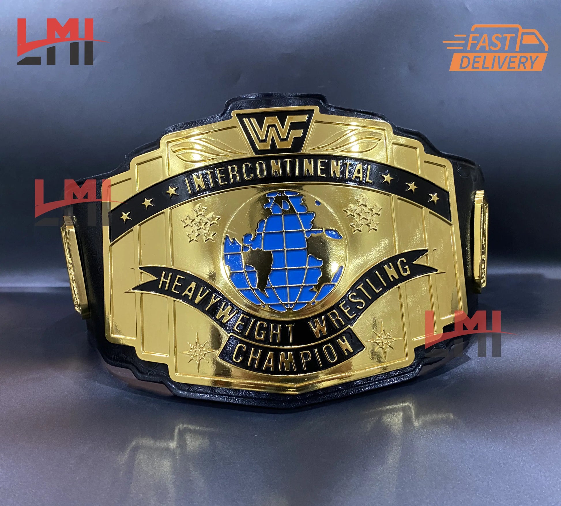 CNC Intercontinental Championship Belt Wrestling Title Belt 6MM - LMI Championship Belts