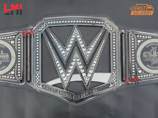 New Wrestlemania 42 Golden Undisputed World Championship Belt Wrestling Title Belt LMI Championship Belts