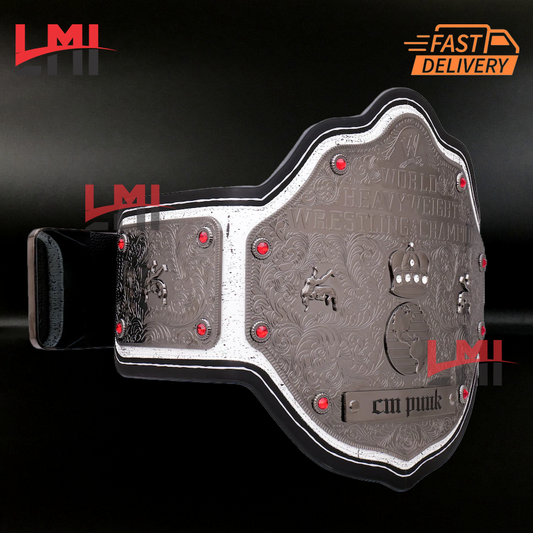 CM Punk Signature Series Big Gold WWE Championship Belt Wrestling Title LMI Championship Belts